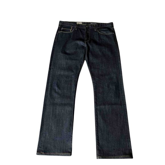 Men's Adriano Goldschmied The Protege Straight Leg Jeans Dark Blue Denim Size 36 - Picture 1 of 8